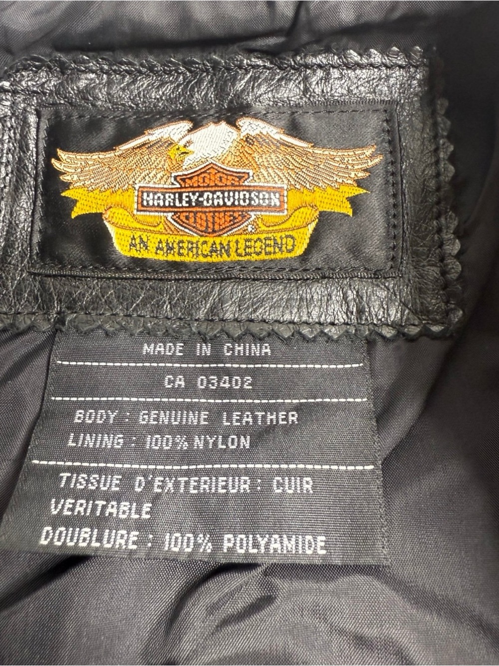VINTAGE Authentic Harley-Davidson Black Leather Vest Womens Size Small - Picture 6 of 12
